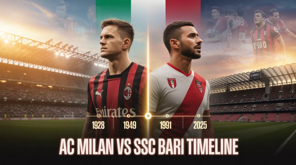 AC Milan vs SSC Bari Timeline